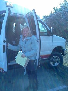 at the water distribution site