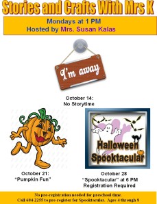 no storytime on Monday