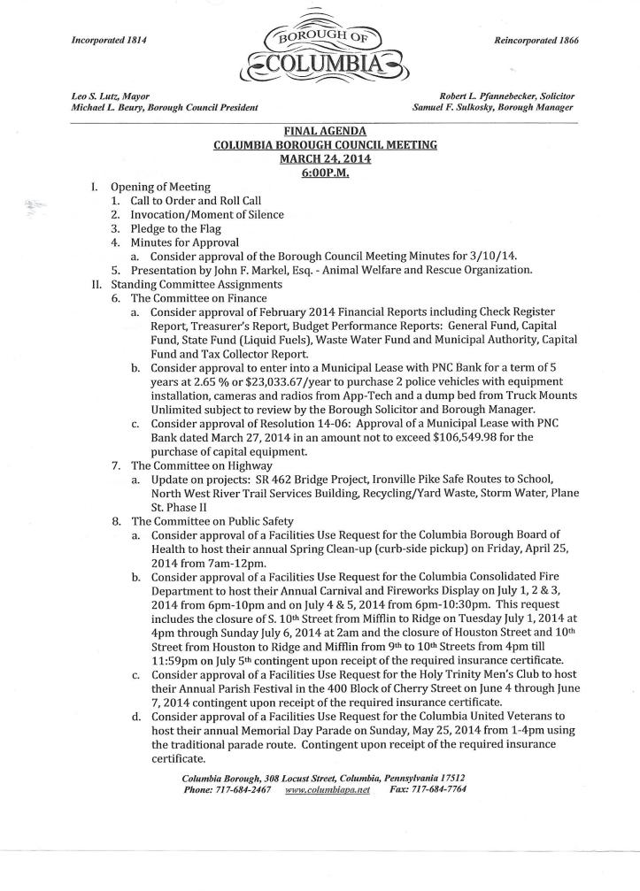 council meeting of the whole March0001