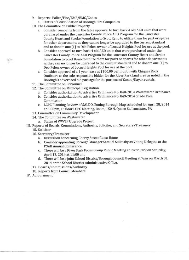 council meeting of the whole March0002