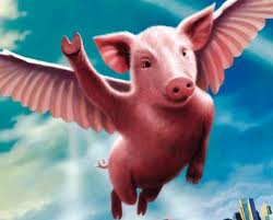 when pigs fly