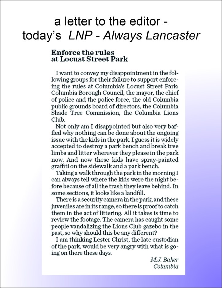 letter to the editor