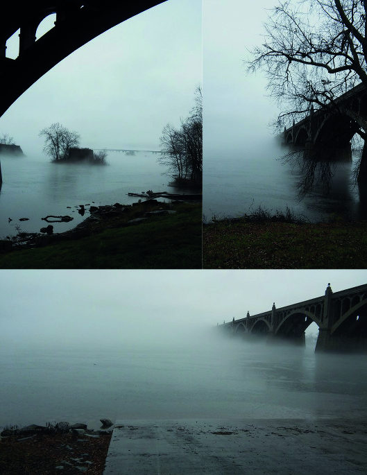 foggy day near Christmas