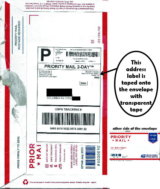 envelope looks authentic