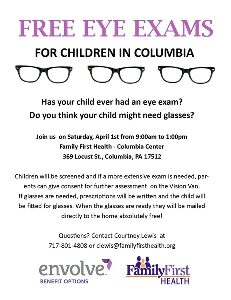 free eye exams