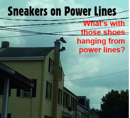 sneakers on power lines