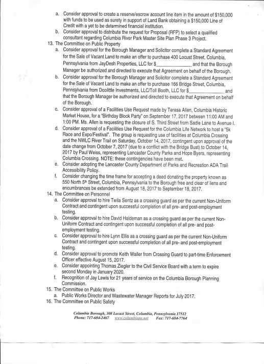 FINAL AGENDA page two