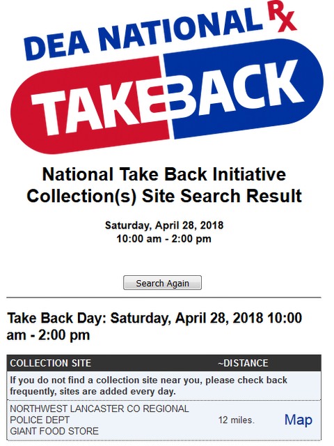 national takeback day