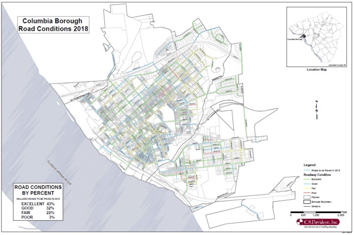 columbias road conditions