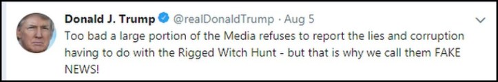 fake news tweet