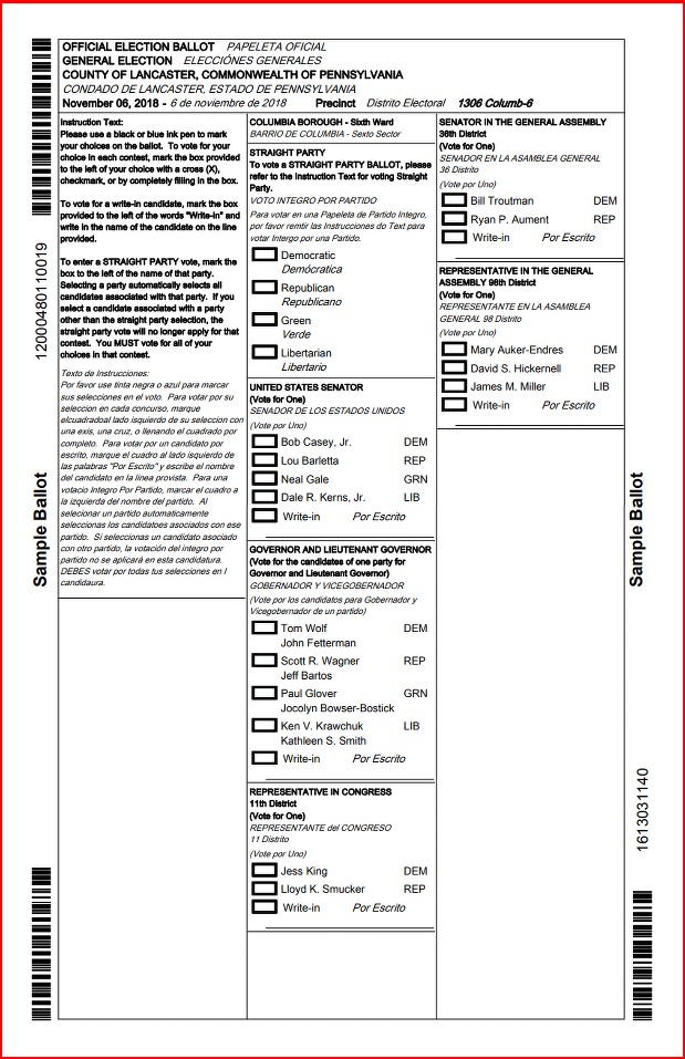 SAMple ballot