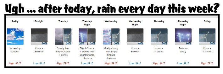 rain all week
