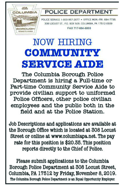 community service aide job in LNP