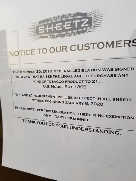 sheetz cig sales