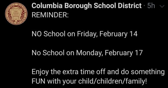 no school