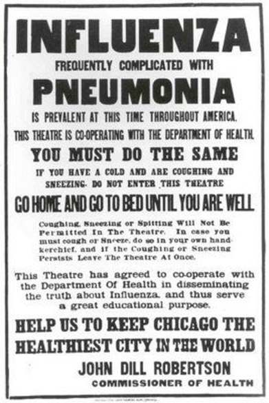 1918 flu notice