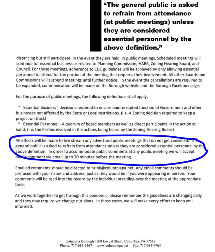 no meeting participation