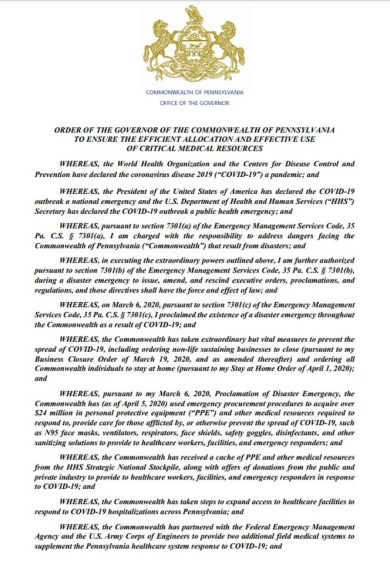 critical medical reserves