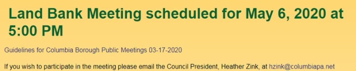 land bank meeting